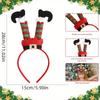 5pcs/set Christmas Tree Headband - Durable Plastic Party Accessory Featherless Holiday Headwear Children's Hair Accessories