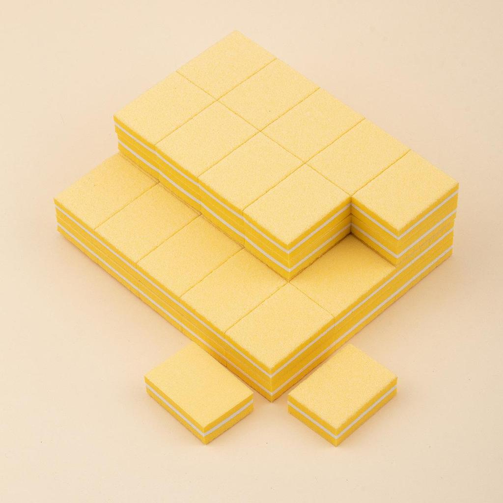Colorful Mini Square Nail Art Sponge Polishing Blocks