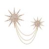 Baroque Rhinestone Pearl Corsage Necklace Brooch - Retro British Court Suit Accessory