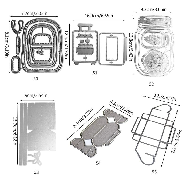 Rucksack Box Metallschneidewerkzeuge DIY Basteln Kohlenstoffstahl Prägevorlage Schablone Scrapbooking für Karten Stanzteile Form