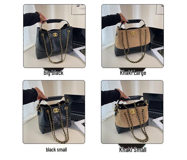 Europäische & Amerikanische Retro Matte Argyle Kette Tragetasche – Duftstil Crossbody für Damen, 2025 Edition