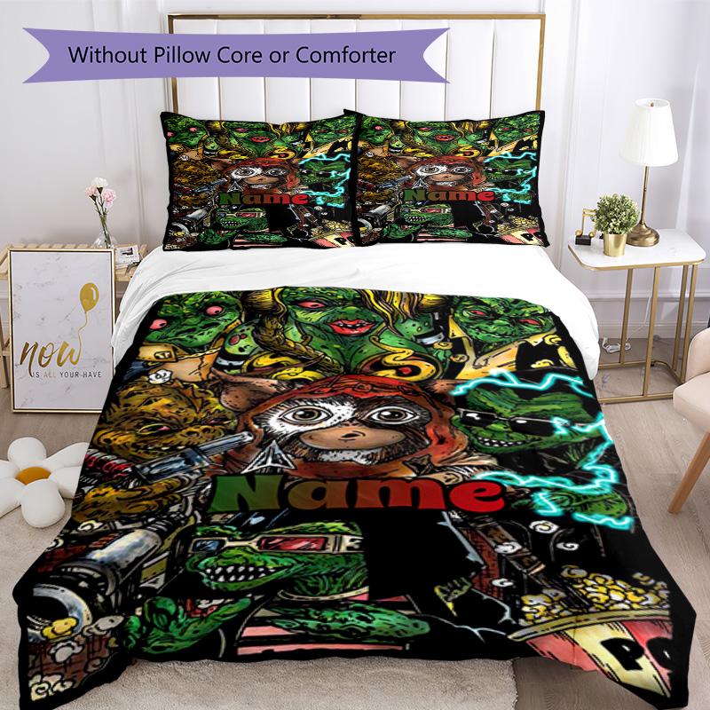 Like Warner Bros. Movies (26) Customize your name Bedding Set Breathable Duvet Cover with Pillowcases Home Decoration Birthday Gift