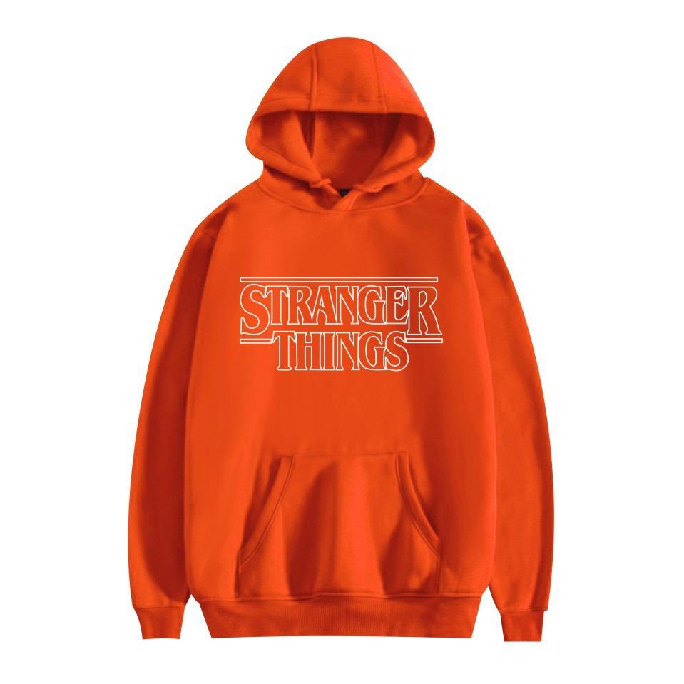 Bluza z kapturem Stranger Things Klub Piekielnego Ognia Potwór Modny Nadruk - Pasujące Stroje Rodzinne i Dla Par Casualowa Bluza