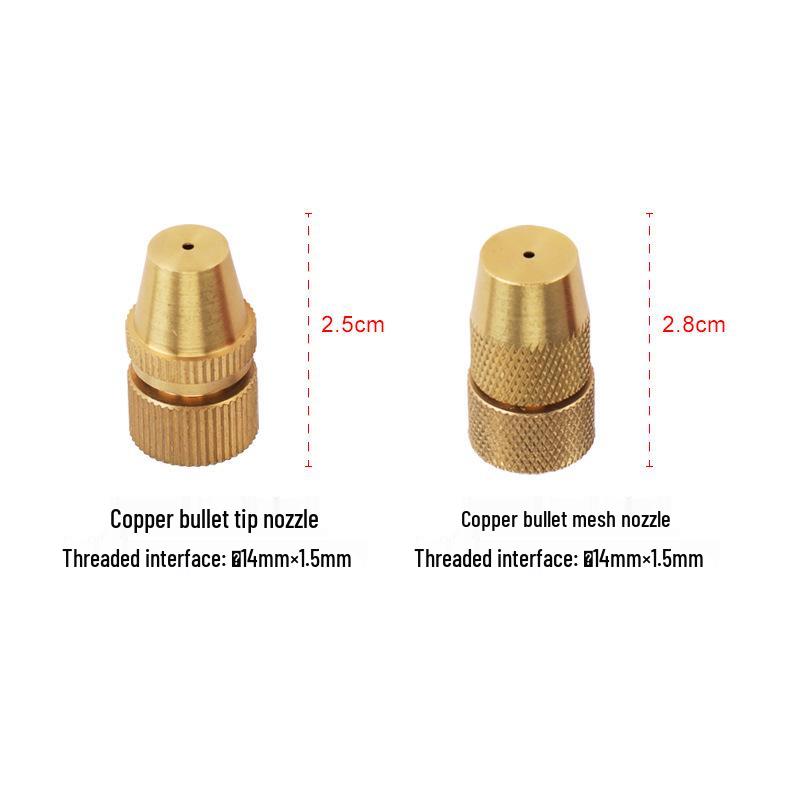High-Pressure Copper Adjustable Atomizing Nozzle for Electric Sprayers 