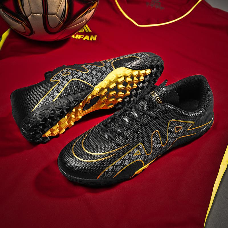 Original Mens Soccer Shoes Field Training Turf TF/FG Sports Society Football Boot  PU Leather Lightweight Football Shoes Men