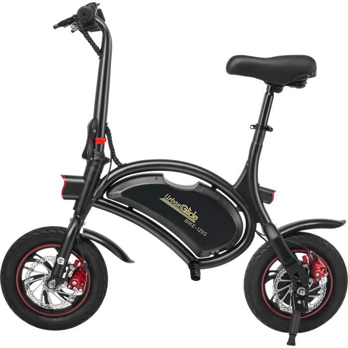 Ηλεκτρικό ποδήλατο ισορροπίας - URBANGLIDE - BIKE 120S - 350 W - 12'' - Ενήλικας - Πτυσσόμενο - Μαύρο