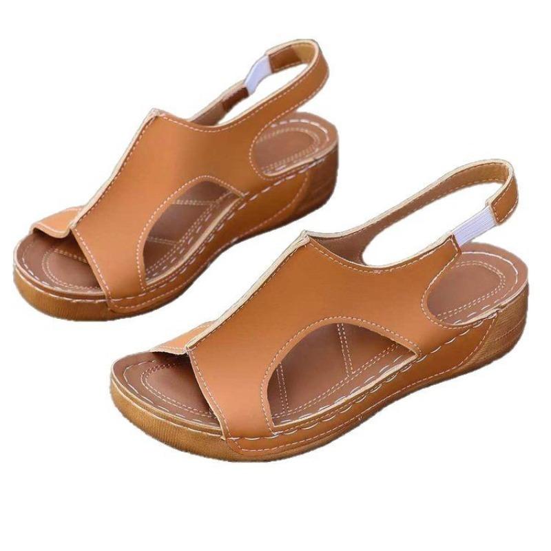 Plus-size Shoes Women's Thick-soled Sandals and Style-stitched Shoes