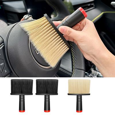 1/2 pezzi spazzola per la pulizia dello sfiato dell'auto impugnatura antiscivolo spazzola per lo spazio con impugnatura comoda strumento versatile per la pulizia degli interni per auto