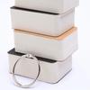 White DIY Portable Handwritten English Word Card with Iron Ring