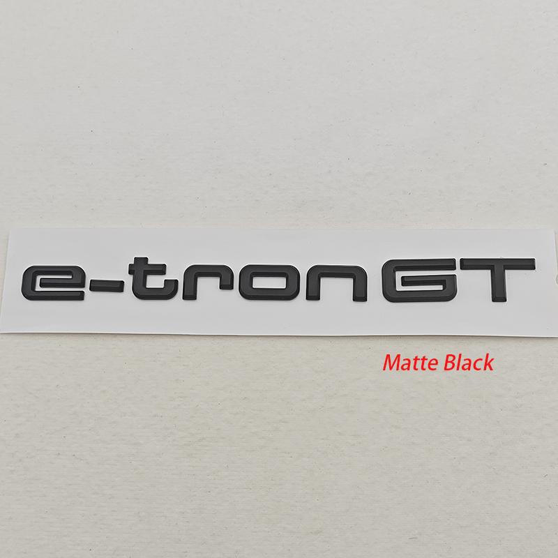 2026 NEW 3D ABS Car Rear Trunk Badge Logo e-tron GT Emblem Sticker For Audi Q4 Q6 e-tron GT e-tron Auto Exterior Accessories