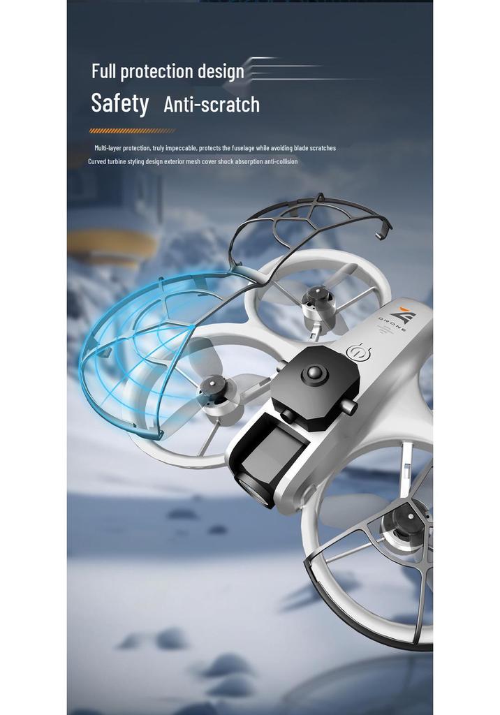 Cross Z4 Drone: HD VR Goggles, Optical Flow Hovering, Dual Camera, Obstacle Avoidance, Brushless Remote Control for Aerial Photography.
