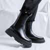 Chelsea boots men's British Martin boots low-top leather shoes high-top thick-soled heightening trend short boots 56733-R