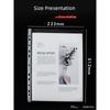 Thickened Plastic Film Multi-Page Protective Sleeve Removable Punch