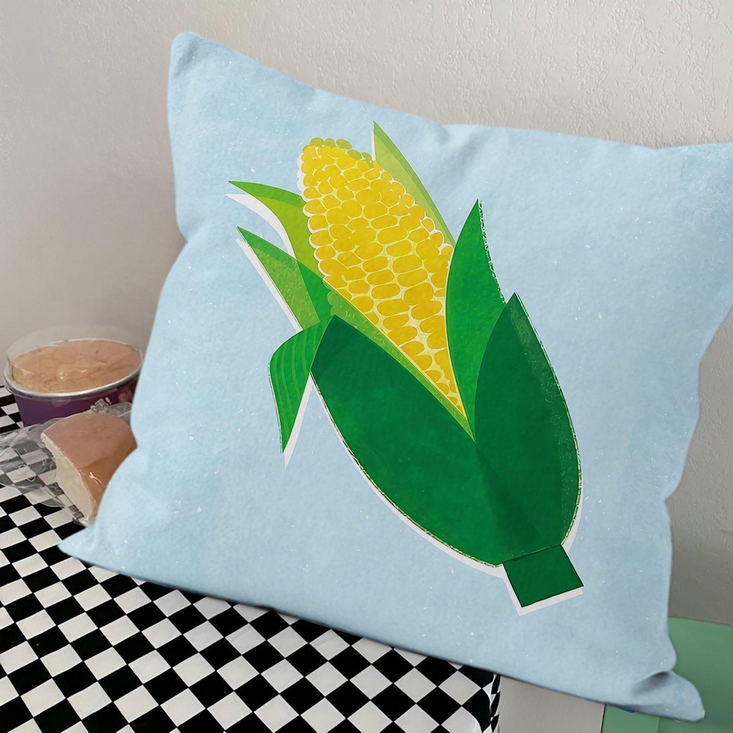 

Fresh Fruit and Vegetable Digital Printing Pillowcase Sofa Living Room Cushion Cover Bedroom Bedside Natural Wind Pillow Cover 45x45cm