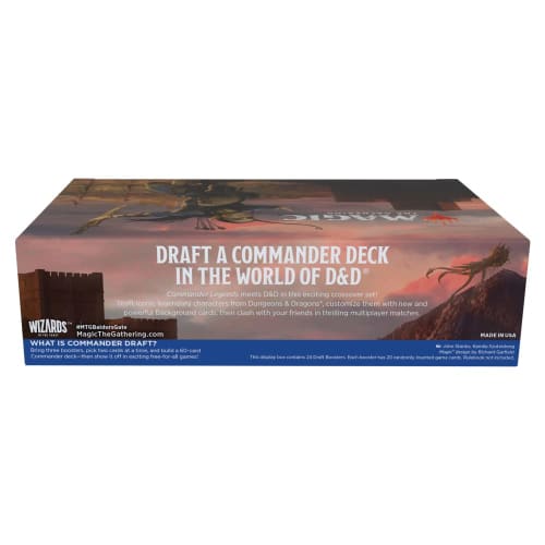 Magic: The Gathering Commander Legends: Battle for Baldur's Gate Draft Booster English Version (Box) D10030000 MTG Trading Card Wizards of the Coast D