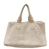 Prada Canvas Canapa Tote Bag Canvas Beige Women Used