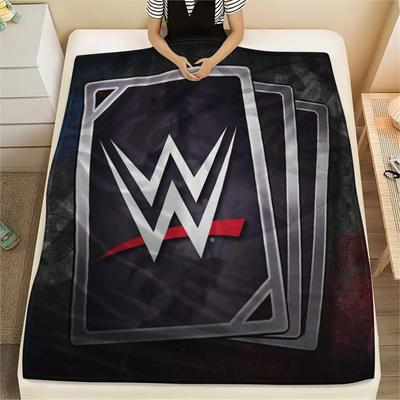 1PC WWE Print FlAannel Blanket, High Quality Comfortable for All Seasons, Home Decor, Warmth and Comfort