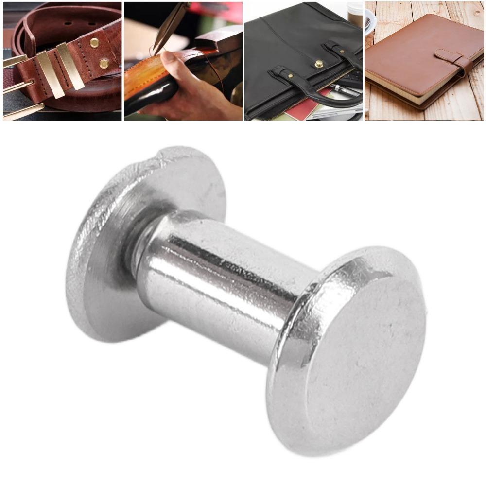 50set Stainless Steel Binding Screws Silver Color Stud Bolts Snap Rivets For Leather Decoration
