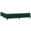 Box Spring Bed with Mattress Dark Green 180 x 220 cm Velvet