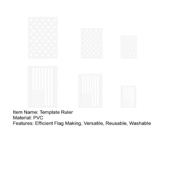6Pcs American Flag Stencil Set Reusable Plastic Templates for DIY Crafts Painting On Wood Fabric Wall 3 Sizes Craft Stencil Kit for Patriotic Decor
