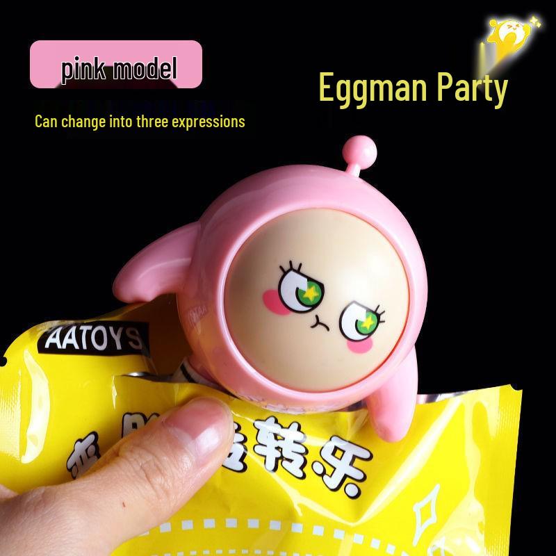 Egg Boy Party Spin-the-Wheel Face-Changing Doll - Creative Toy for Kids, Internet Celebrity Display Ornament
