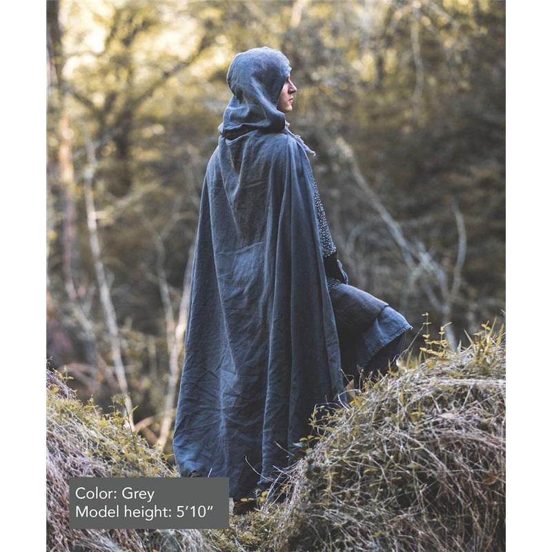 Men's 6 Colors Medieval Hooded Jacket COSPLAY Jacket Gaming Enthusiast Jacket Vintage Prop Costume Top