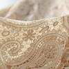 Elegant A-Line Knee Length Dress Casual Round Neck Short Sleeve Vestidos Holiday Party Lacing Splicing Hollow Robes