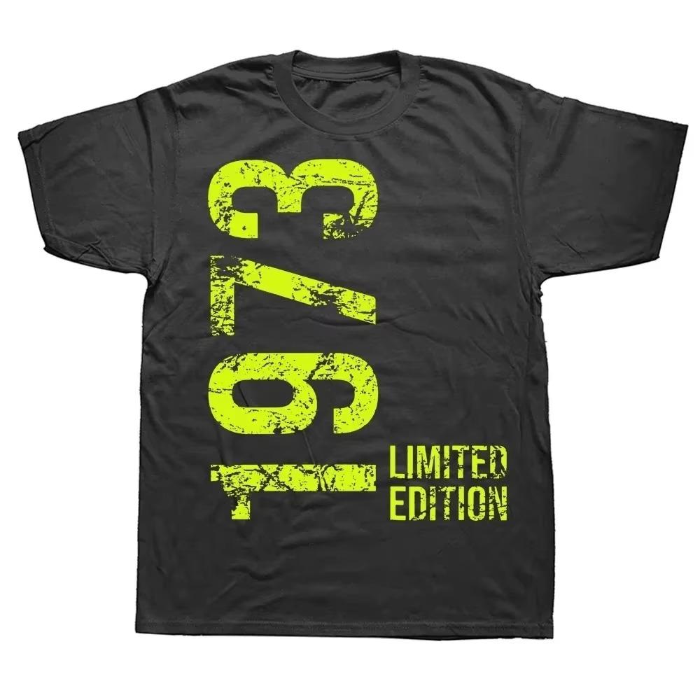 Novità 50° 50 Anni Retro Vintage 1973 Magliette Grafica Cotone Streetwear Manica Corta Regali di Compleanno Stile Estivo T-shirt Uomo