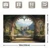 Multi-functional Castle Balcony Background - Perfect for General Occasions Such As Festival Parties and Celebrations