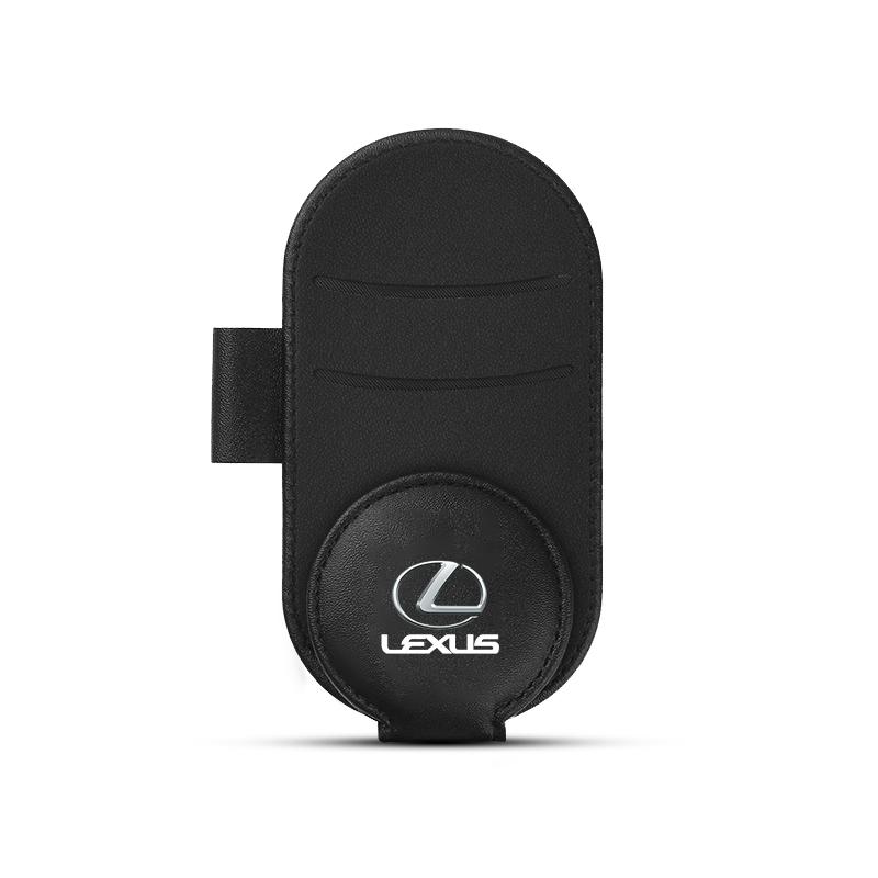 Leather Car Glasses Clip Sun Visor Multi-function Sunglasses Clip For Lexus ES RX NX LS UX LM LX GX LC RZ IS CT GS RC HS SC LBX ADW1