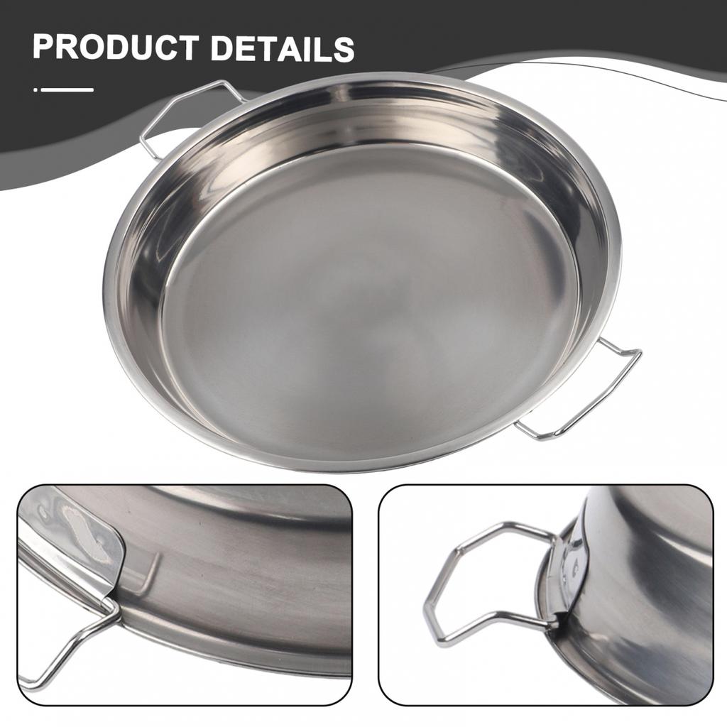 Grill Pan Pizza Pan Stainless Steel Tray Functional Design For Grilling