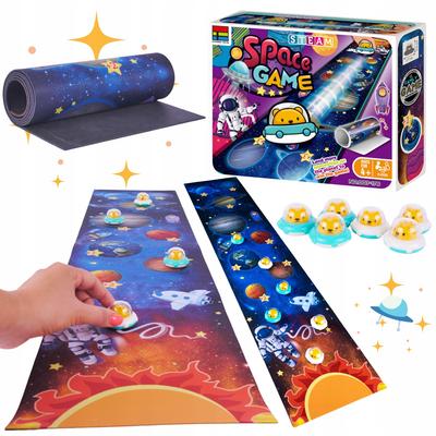 Spaceships Solar System Curling Mat Skill Game Set