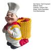 Fat Chef Resin Figurine Toothpick Holder Resin Chef Statue Sculpture Home Cafe Restaurant Kitchen
