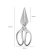 High Hardness Chicken Bone Scissors Stainless Steel Kitchen Scissors Non -slip Handle Barbecue Scissors Fish Household Cooking