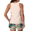 Tankini Swimsuit for Women Plus Size Two Piece Bathing Suit Breathable Athletic Swimwear Tank Top and Shorts Set