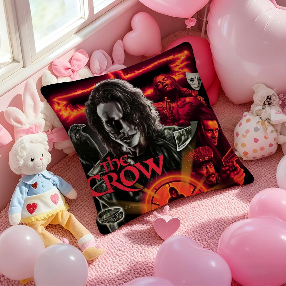 Movie T-The C-Crow Cushion Cover Pattern Printed Pillowcase for Living Room Sofa Cushion Cover & Bedroom Decor