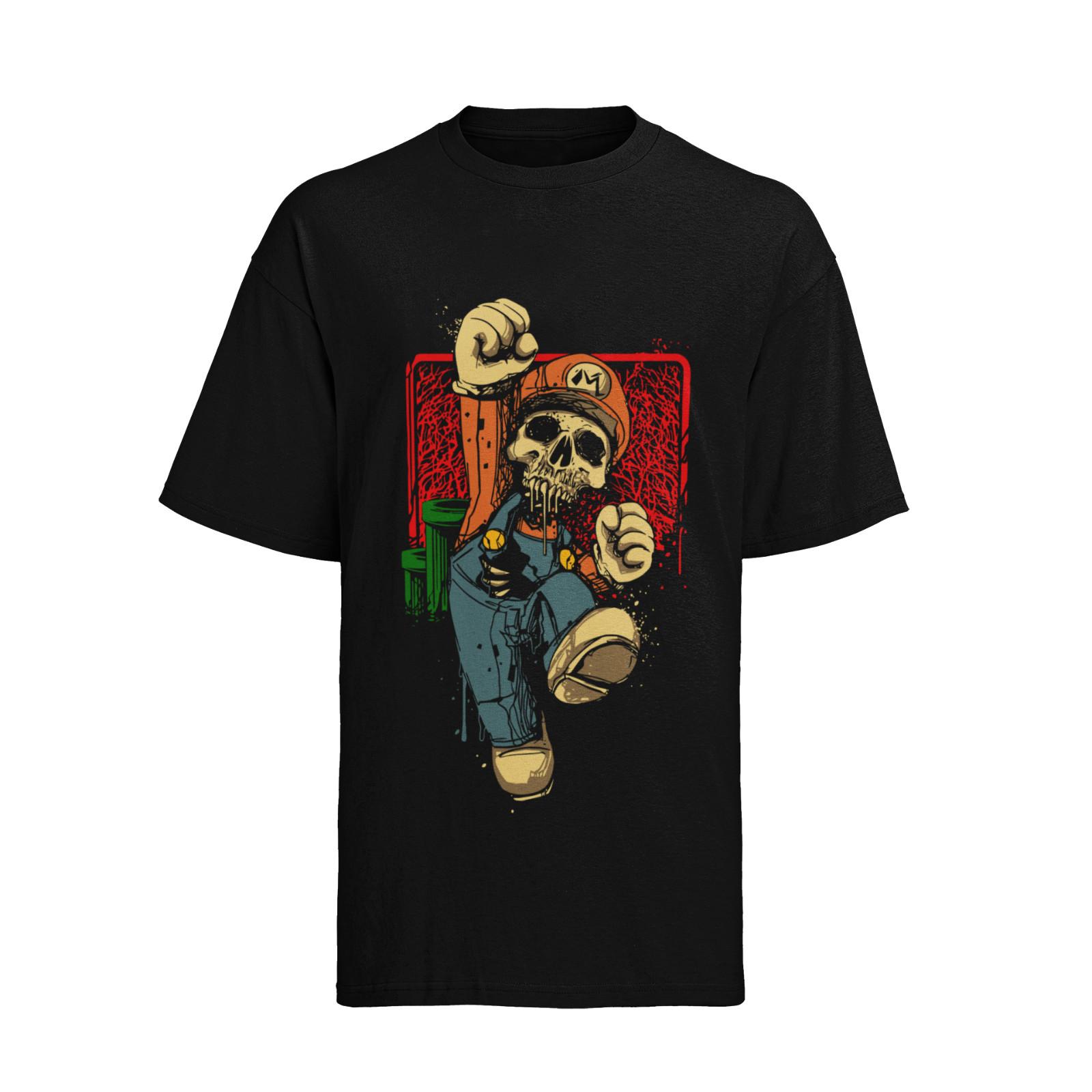 Mario Luigi Horror Halloween Dead T-Shirt Mens Womens Tees Top Mens S-XXXL 2XL