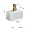 400ml Ceramic Soap Dispenser Bottle Hand Pump Shower Gel for Bathroom Hotel Countertop Home