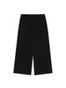 Sio Elastic Waist Stripe Pants [Black]