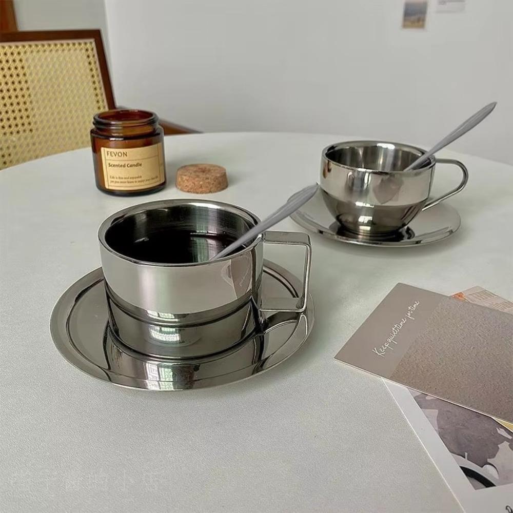 3pcs/set Household Coffee Cups Double Layer Water Cup New Milk Tea Mug  Home Office