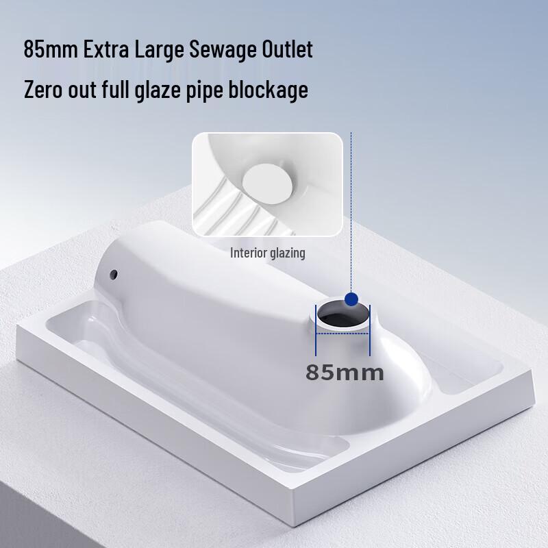 JOMOO Dual-Flush Squat Toilet with Water Tank