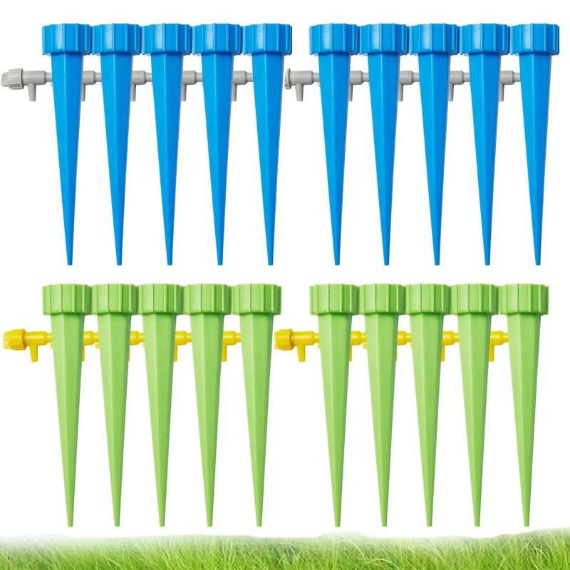 2/30 Stück Automatische Tropfbewässerungssysteme Einstellbarer Pflanzen-Blumenbewässerungs-Spieß Wassertropfer Gerät Garten Gewächshaus Bewässerungswerkzeug