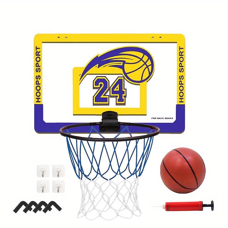 Foldable Wall-Mounted Indoor Basketball Hoop for Kids - Dunkable, Punch-Free Design