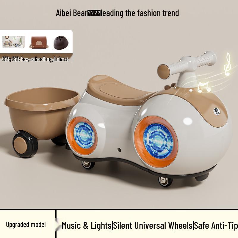 Celebritami schválené chodítko a balanční kolo pro miminka: Tiché, protipádové twist auto pro děti ve věku 1-3 roky