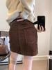 Autumn/Winter 2025 Korean Style High Waist Corduroy Mini Skirt - Slimming, Petite Fit, Versatile Fashion
