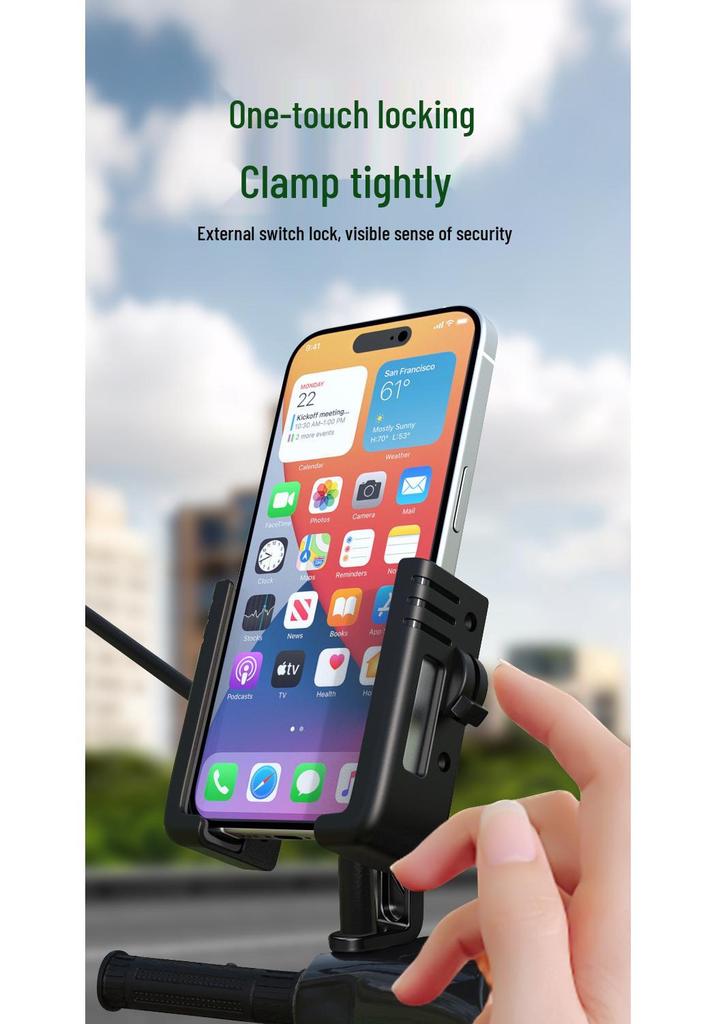 New Small Helmet Phone Holder: Electric Scooter & Bicycle Navigation Mount