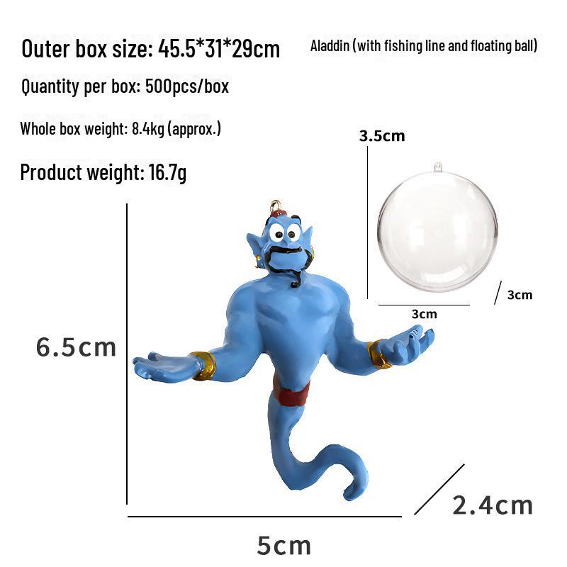 Aladdin's Magic Lamp Fish Tank Decoration: Creative Resin Aquarium and Pet Climbing Accent