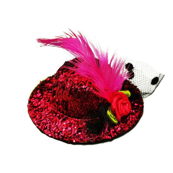 Sombrero para mascota, delicado dobladillo, decoración de plumas, cinturón de sujeción, divertidos accesorios para pollos, sombrero para aves de corral