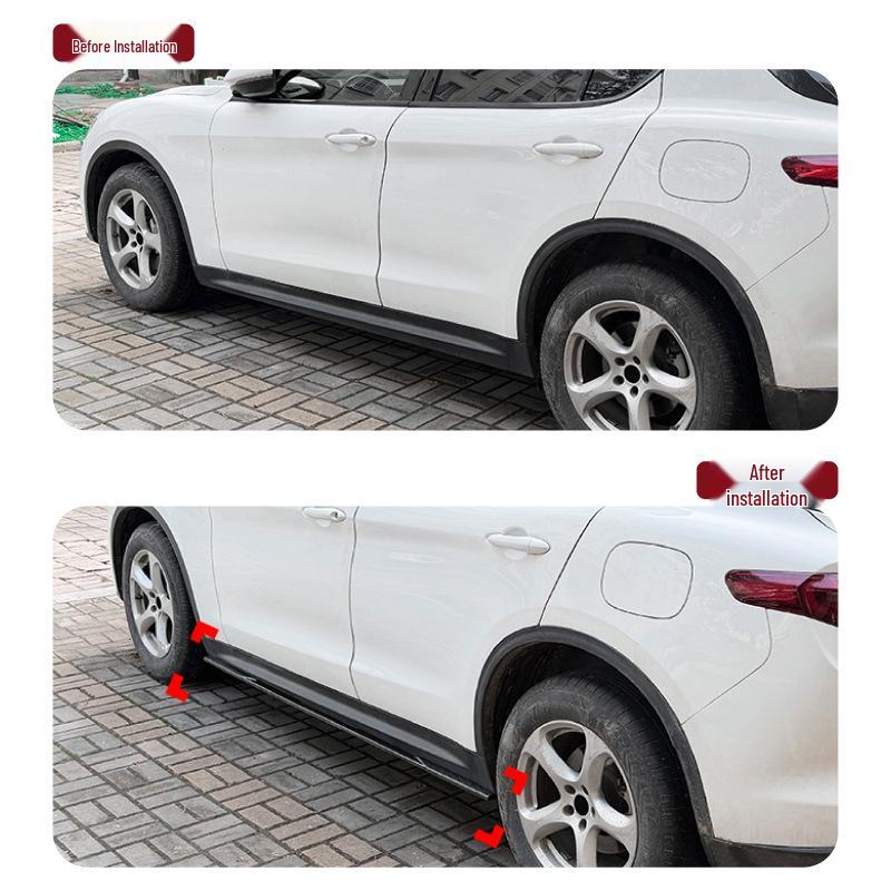 Alfa Romeo Stelvio 2017+ Side Skirt Diffuser for Exterior Modification