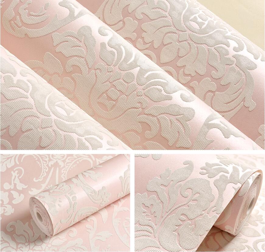 

beibehang обои. Роскошные флоковые блестящие металлические обои классического серебристого дамаска, современные текстурированные настенные покрытия 5.3㎡